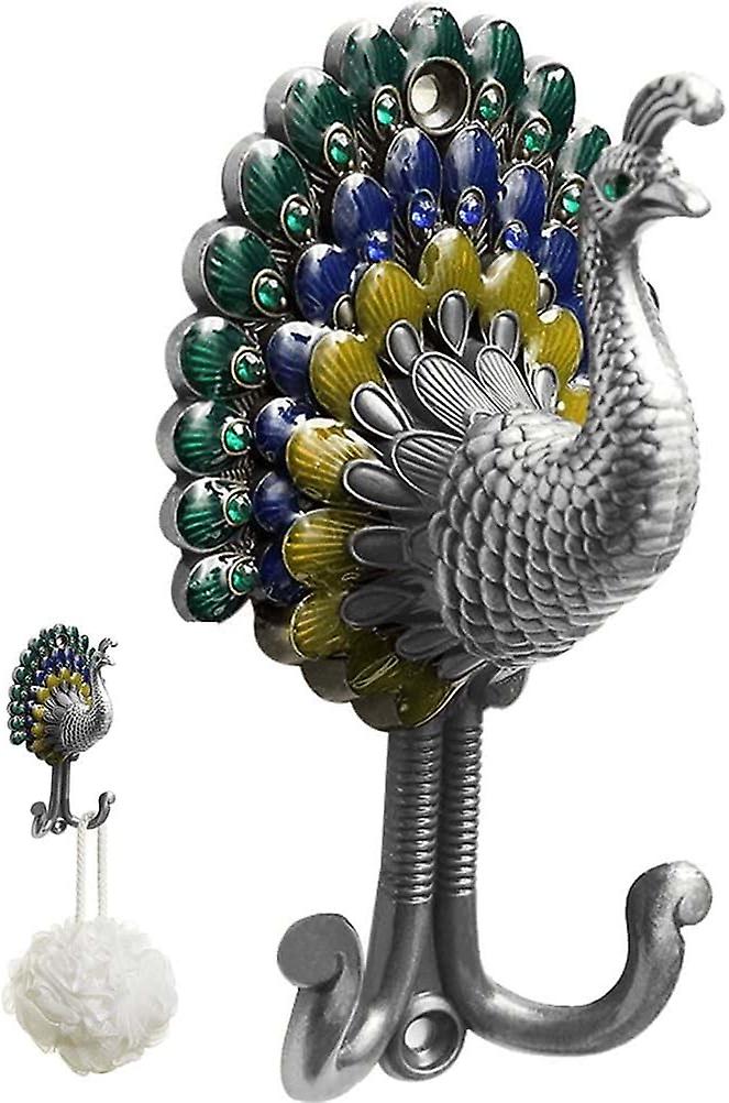 Retro Metal Hook Double Hanger Wall Hook Coat Towel Hanger Hook Multifunctional Wall Hook