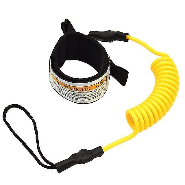 4 Feet Surf Board Leash Surfing Sup Leash Elastic Coiled Stand Up Paddle Board Safety Foot Straps Su