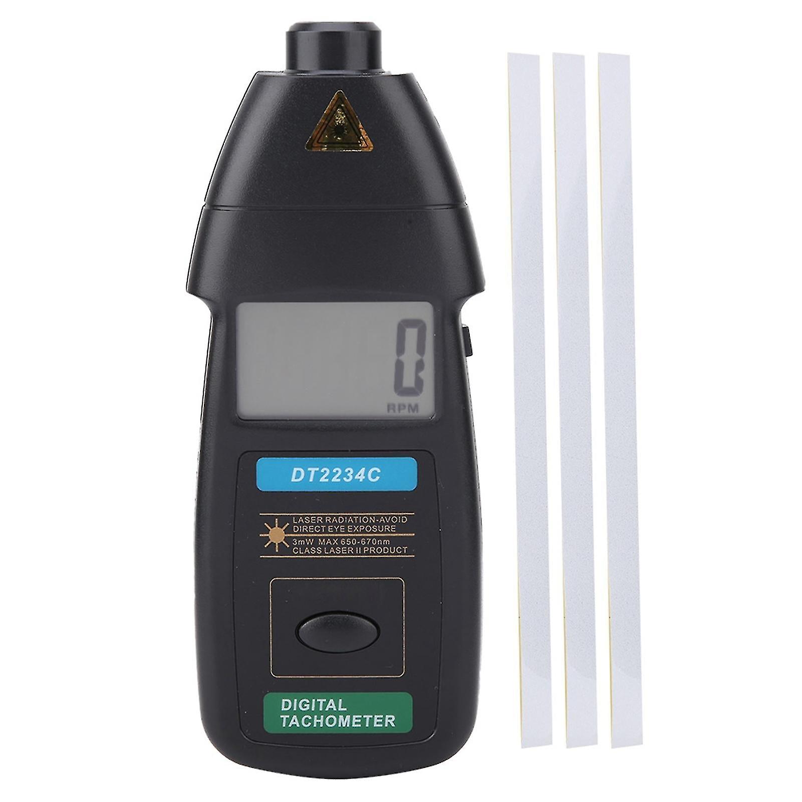 Dt2234c Handheld Digital Laser Tachometer 2.5-99999rpm Non-contact Speed Meter Gauge
