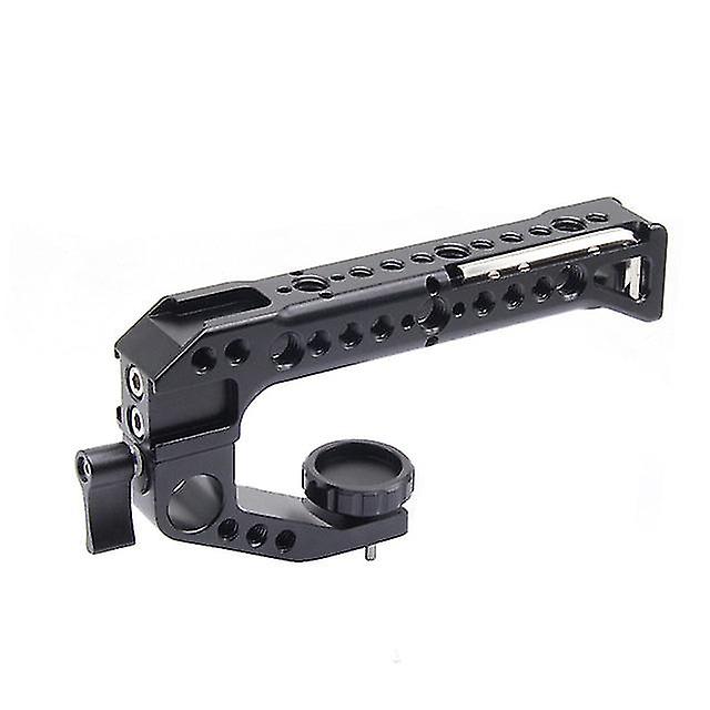 Universelles Kamera-Top-Handle-Griff-Videostabilisierungs-Rig mit Cold-Shoe-Adaptern für Sony-Kamerakäfigmikrofon LED-Lichtmonitor