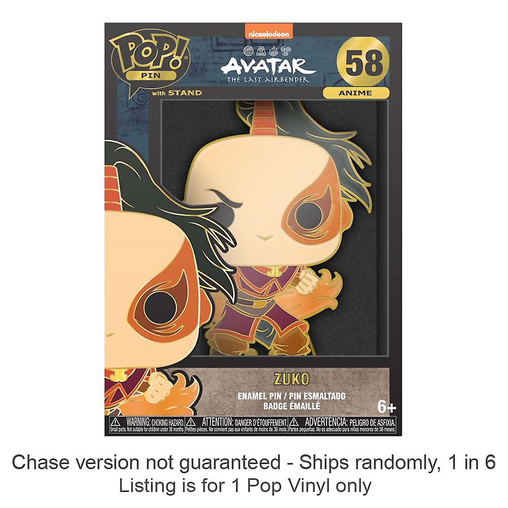 Collectible Funko Pop Pin Avatar the Last Airbender Zuko Ages 6 Years and Up