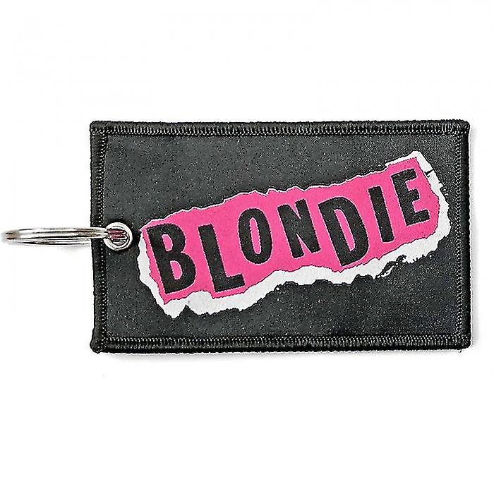 Blondie Punk Logo Double Sided Patch Keyring