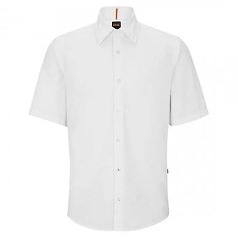 Men's Hugo Boss Rash_2 Short Sleeve Shirt White 100 50489351