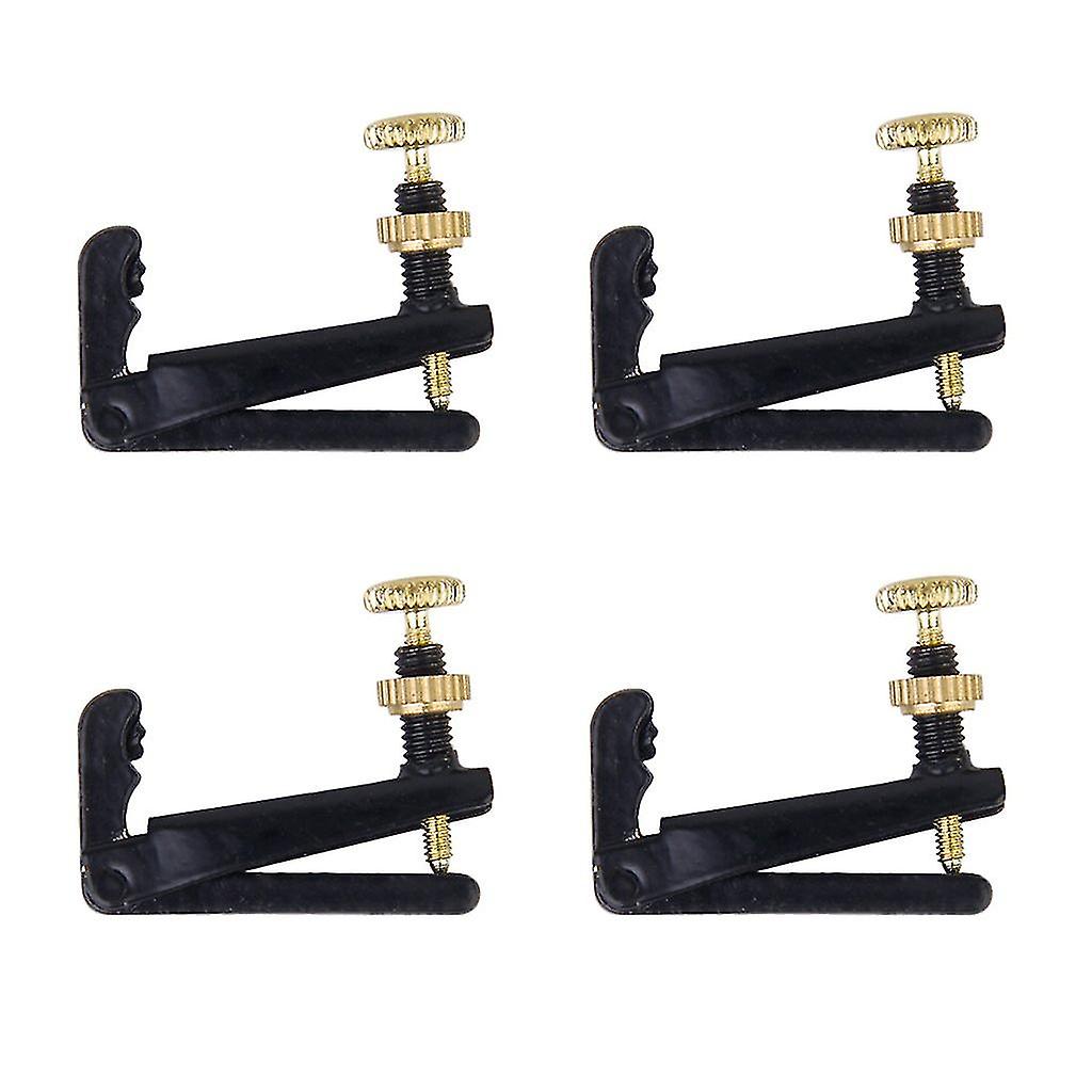 4 Piece 3/ 4-4/ 4 Violin Fine Tuner String Plate