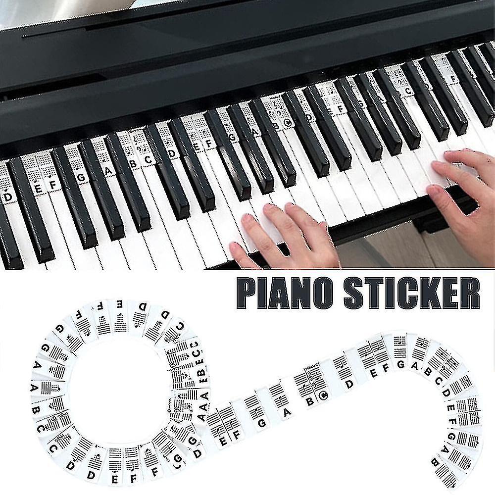88 Keys Piano Keyboard Note Labels Piano Notes Guide Stickers