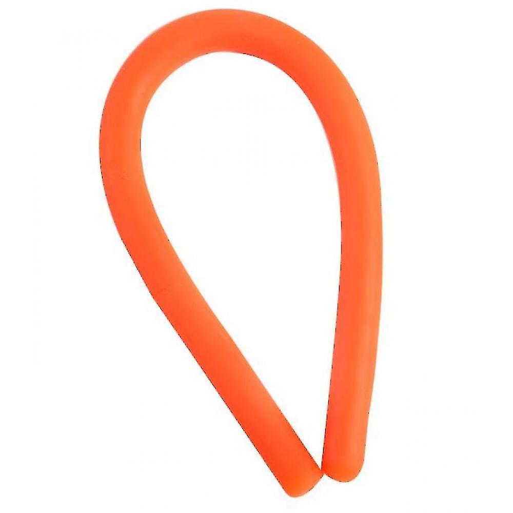 Hand Exercisers Soft Rubber Tpr Noodle Elastic Rope Toy Decompression Artifact Orange