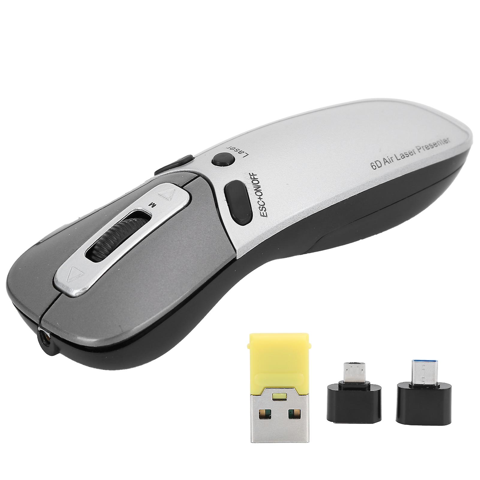 Plug-and-Play Optical Wireless Mouse with 2.4GHz and Presenter Features