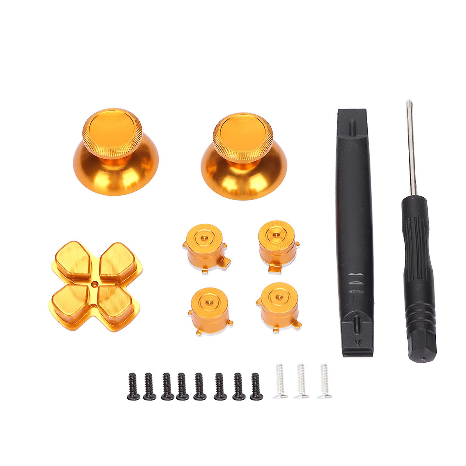 Ensemble complet de boutons de remplacement personnalisés en alliage d'aluminium pour manette de jeu PS5