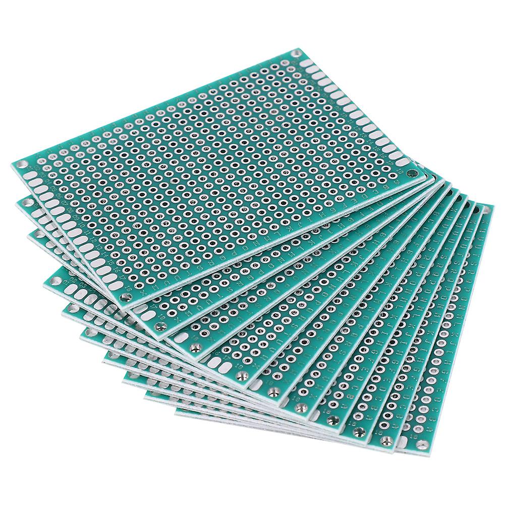 10pcs 5x7cm Double Side Prototype PCB Tinned Printed Circuit Board Breadboard