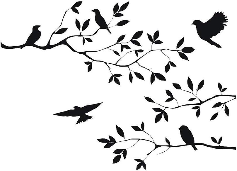 Removable Vinyl Wall Stickers for Kid Room Decor,Tree Branches Pattern