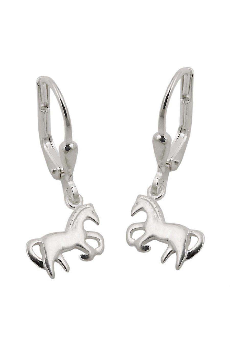 Leverback Earrings Horses Silver 925 - Gl93475