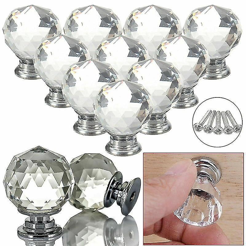 new diamond shape design crystal glass knobs and cupboard drawer sm35610