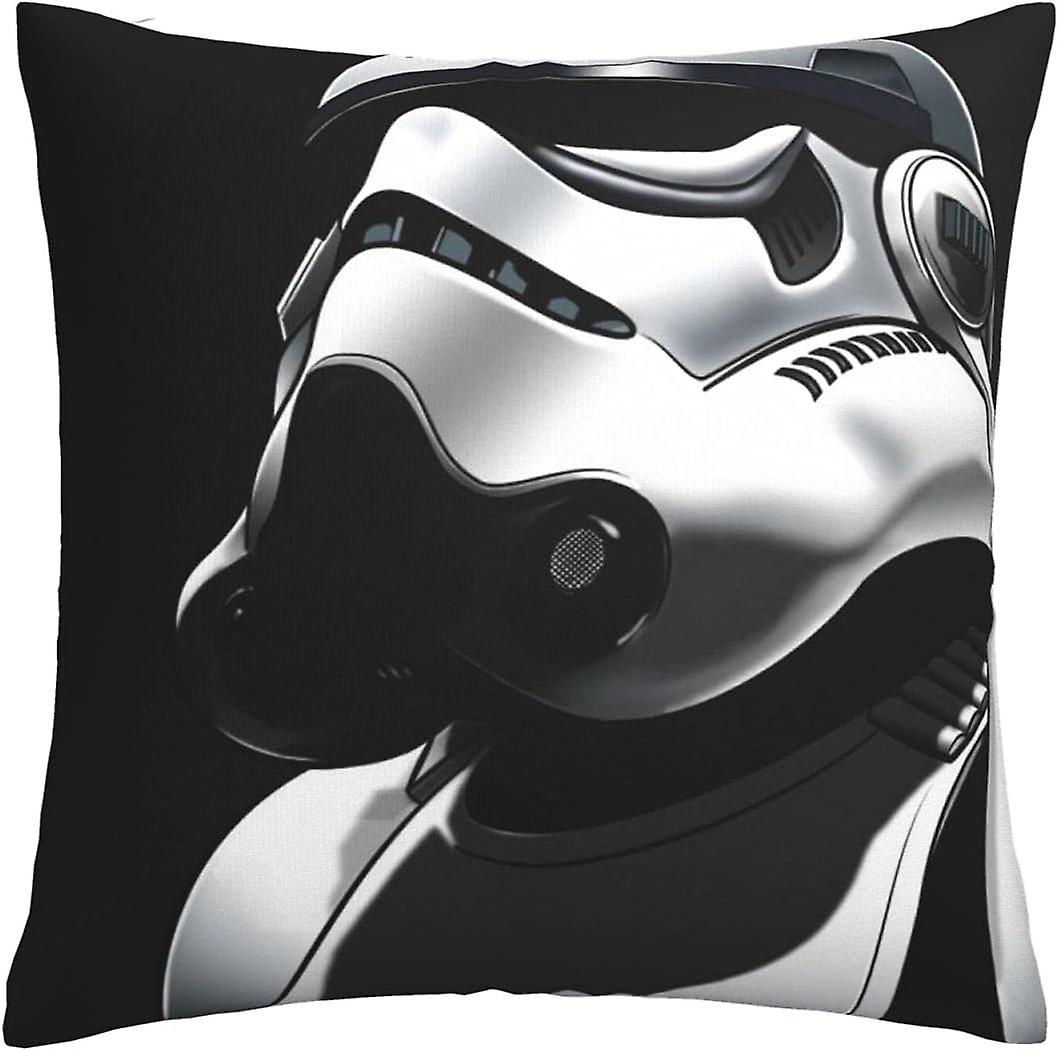 スターウォーズクッションカバー45cm x 45cmスクエアスロー枕カバーソファ寝室用隠しジッパー付き18x18インチ1個セット-pl4019