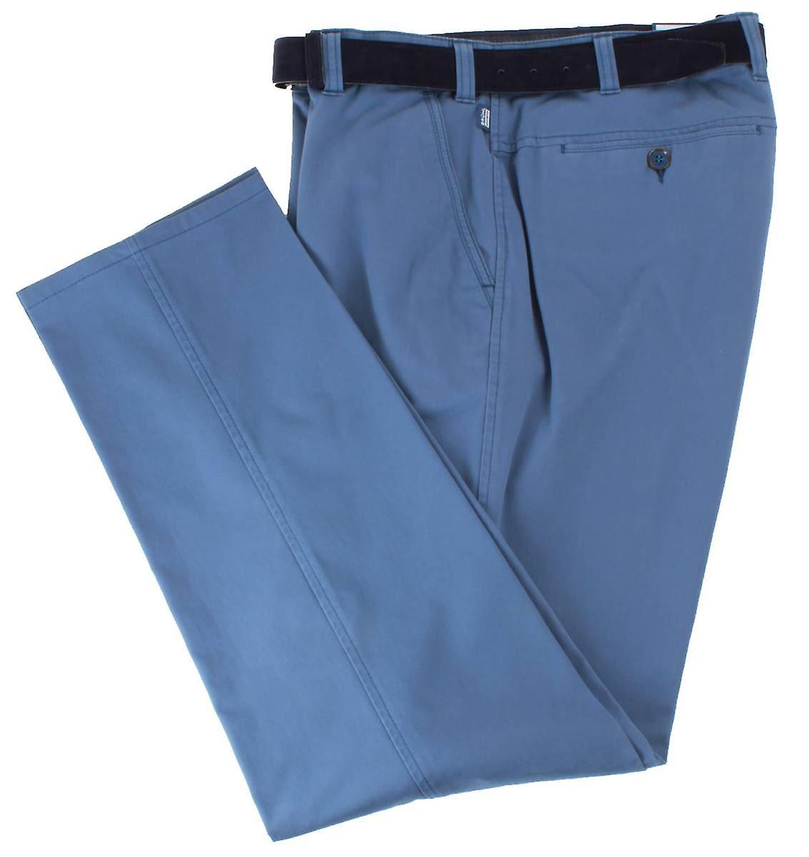 BRUHL Catania B Smart Casual Trousers - Mid Blue