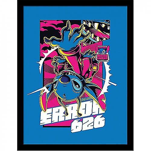 Lilo & Stitch Comic 3 Stitch Framed Poster