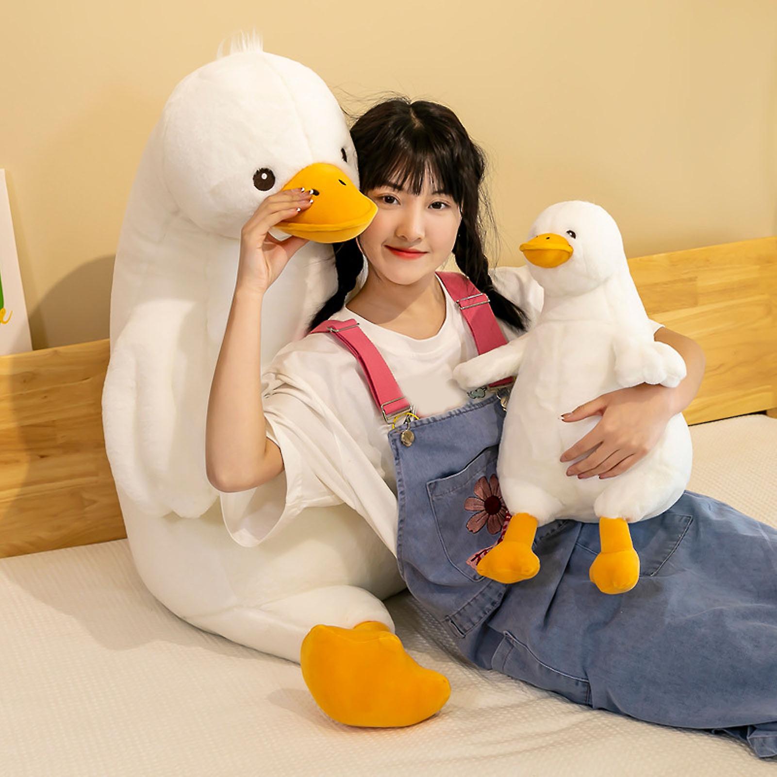 Duck Stuffed Animal Plush Doll Adorable Yellow Duck Shaped Soft Hugging Plush Doll for Girlfriend 17.7in 0.9 Lb