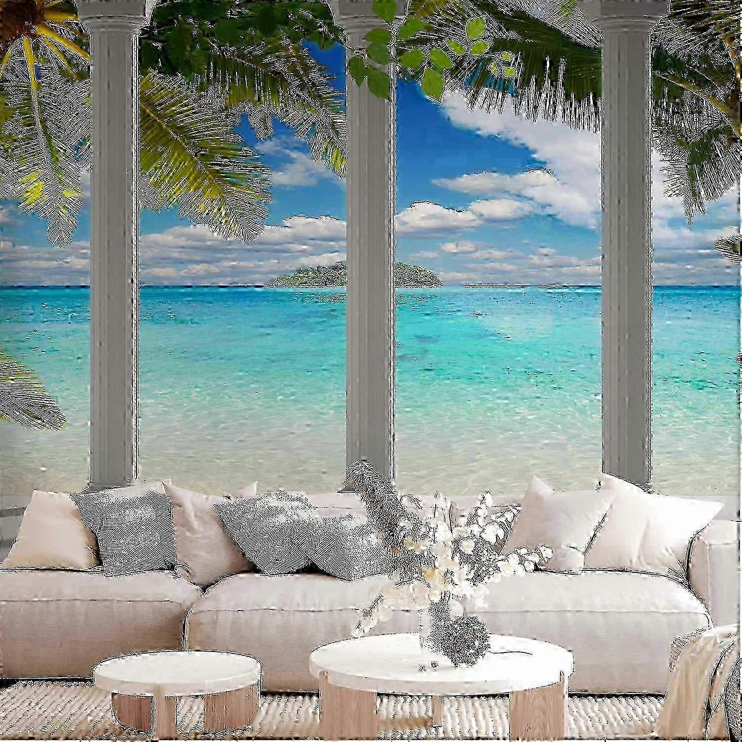 Wall Mural - Sea behind Columns