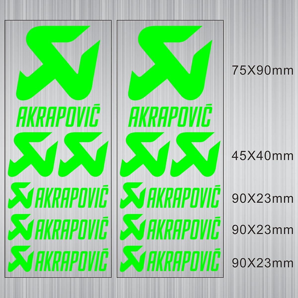 반사 비닐 배기 Akrapovic 스티커 소음기 머플러 팁 파이프 탱크 헬멧 로고 데칼