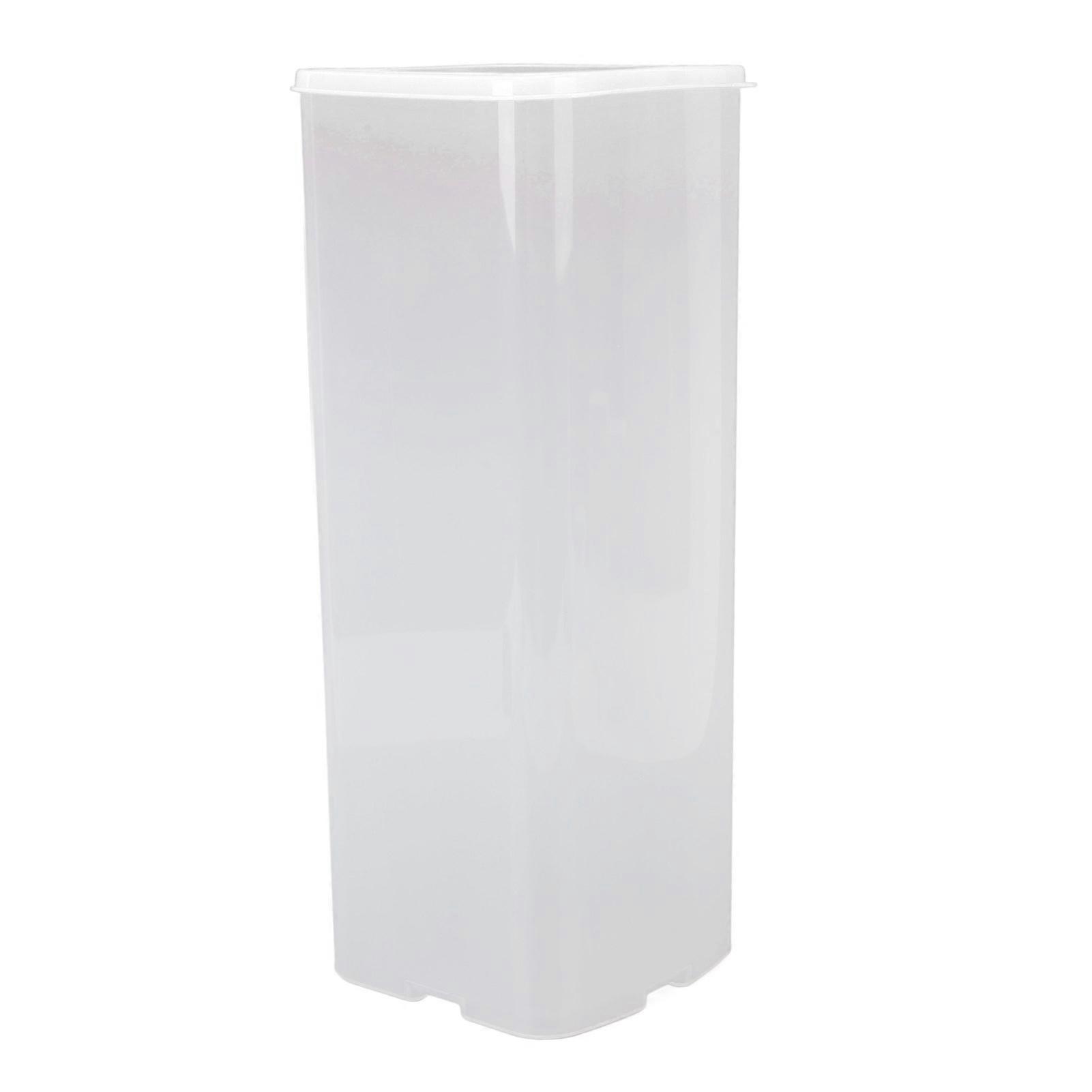 Bread Storage Box Large Capacity 13x34.5cm White Sealed Container