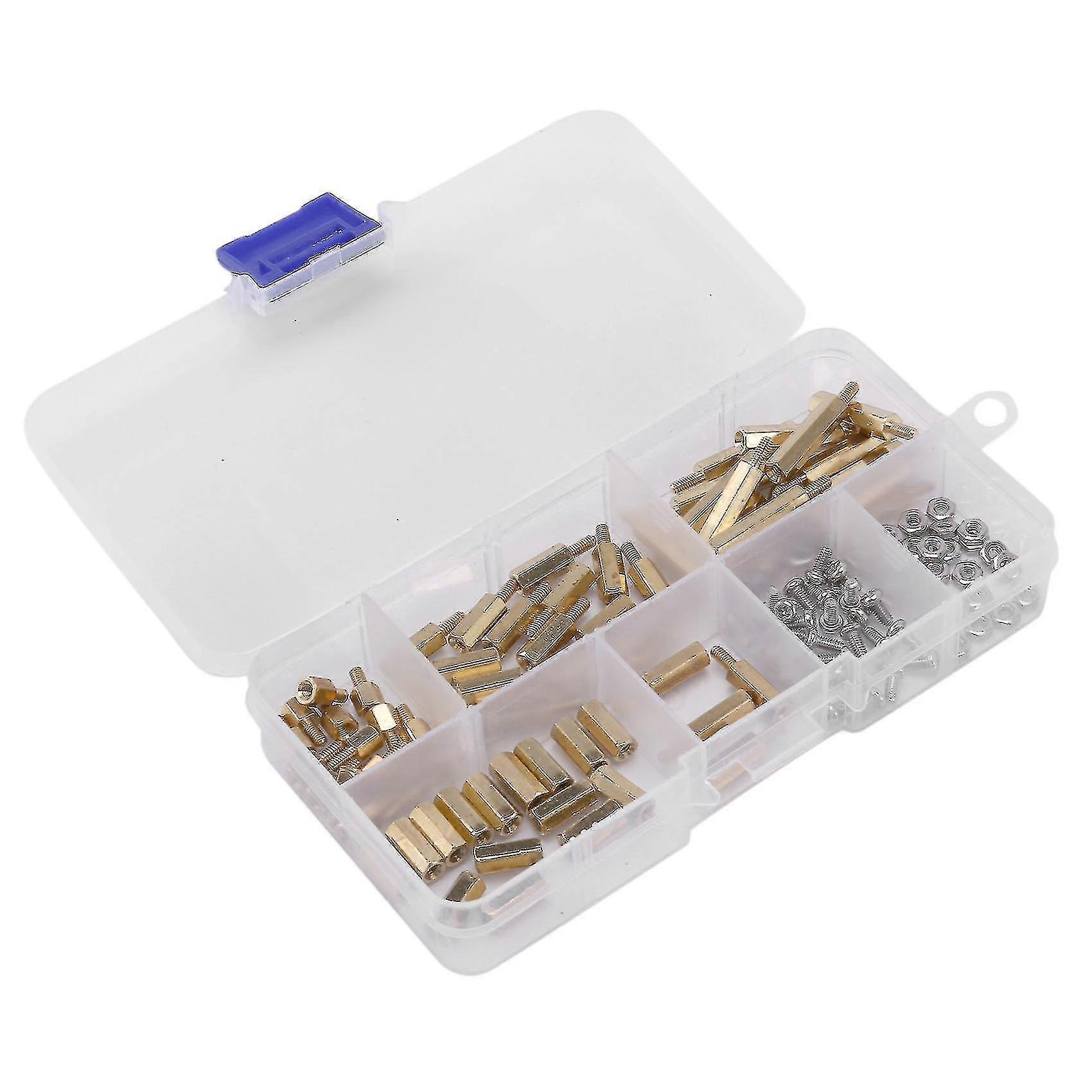 124pcs Installation Tool M2.5 Series Brass Hex Bracket/nut+screw