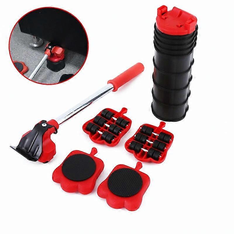 Heavy Objects Inside A Car Or RV Furniture Lifter Transport Tool Mover Tool 5/14 Mover Kit Roller Wheel Bar for Lifting Moving ST1M010