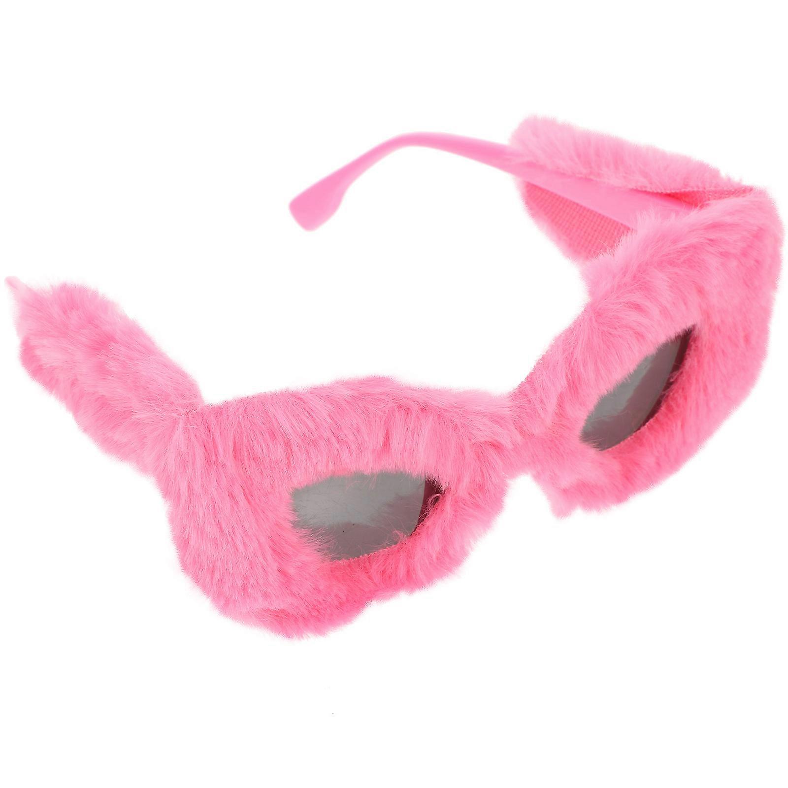 Plush Design Sunglass Mode Eyewear Funny Eyeglass Party Decoration Prop