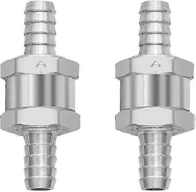 فحص صمام 2 قطعة 8 مم صمام وقود سبائك الألومنيوم اتجاه واحد صمام فحص للمكربن الديزل بنزين الضغط المنخفض فحص الصمامات