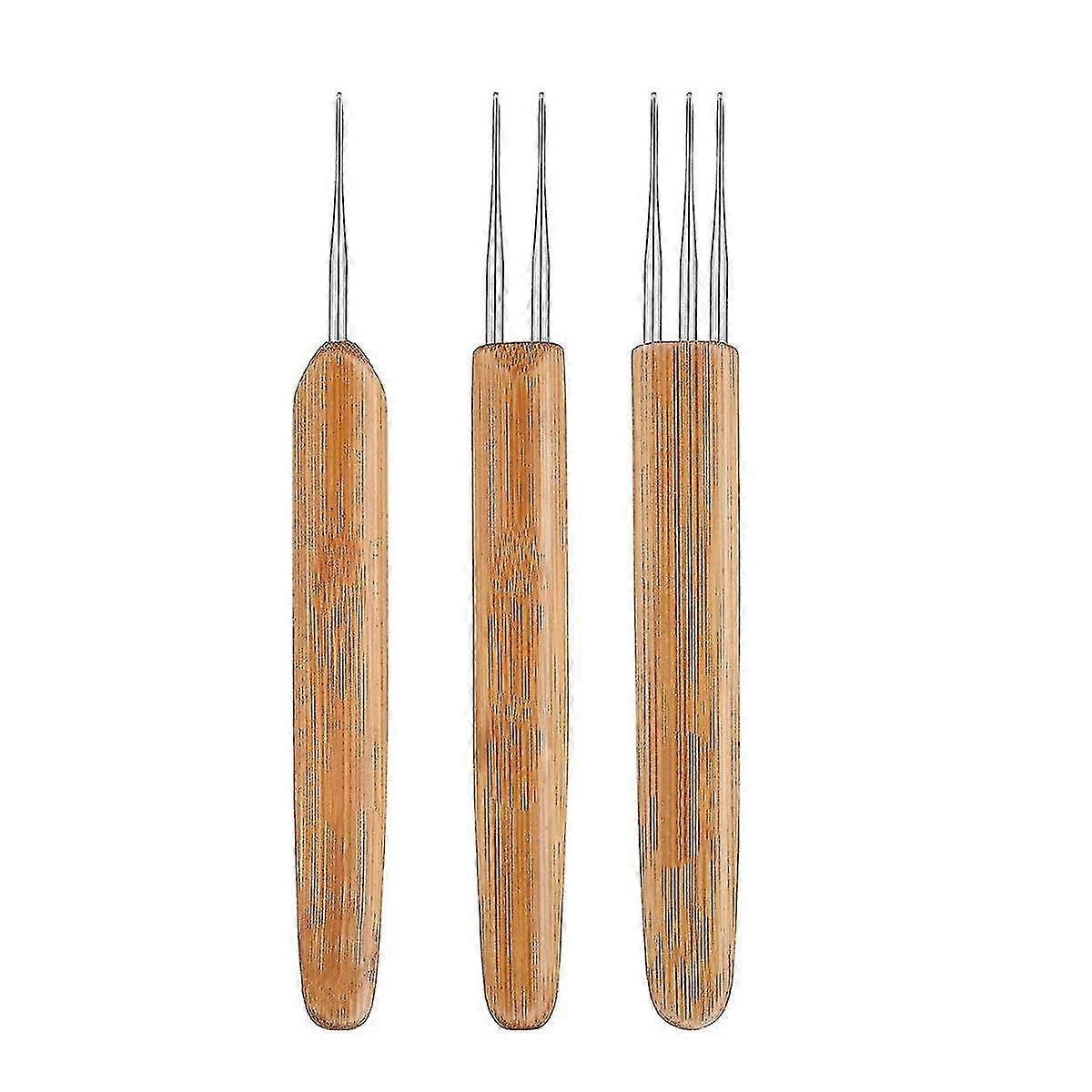Dreadlock Crochet Tool, 3pcs Dreadlocks Hook Tools Set