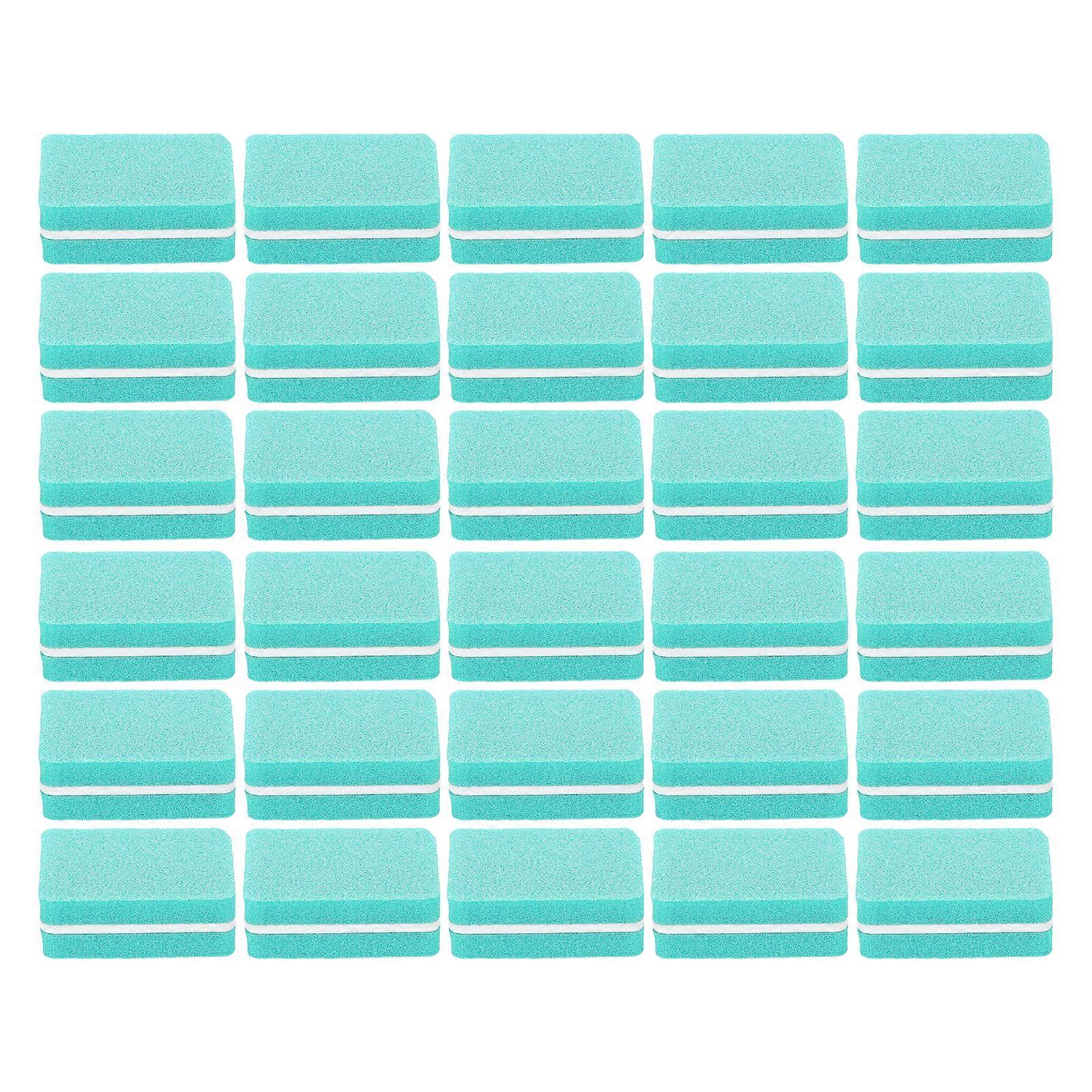 30pcs Nail Buffer Block Professional Salon Mini Portable Nail Buffing Sanding Block Manicure Toolgreen