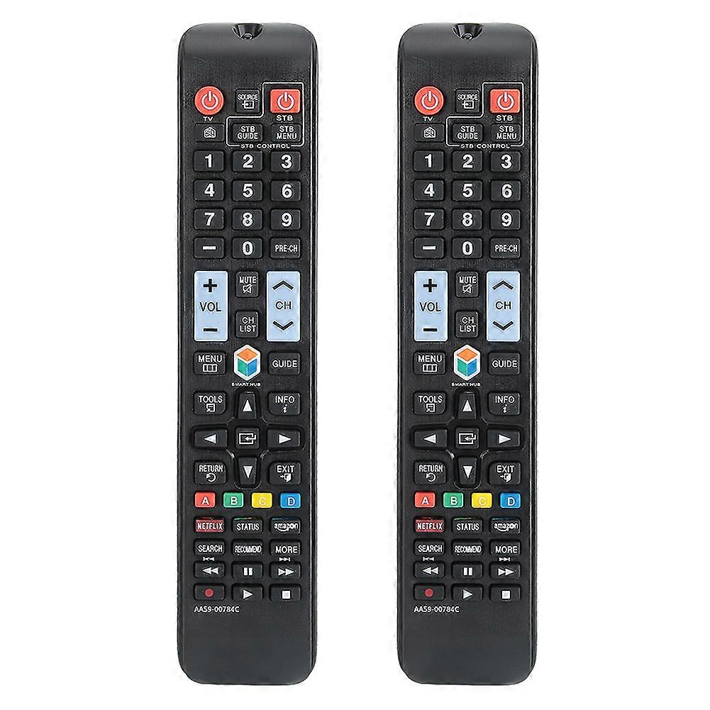 2PCS Multi Function Large Buttons TV Remote Control for Samsung A59-00784C Television