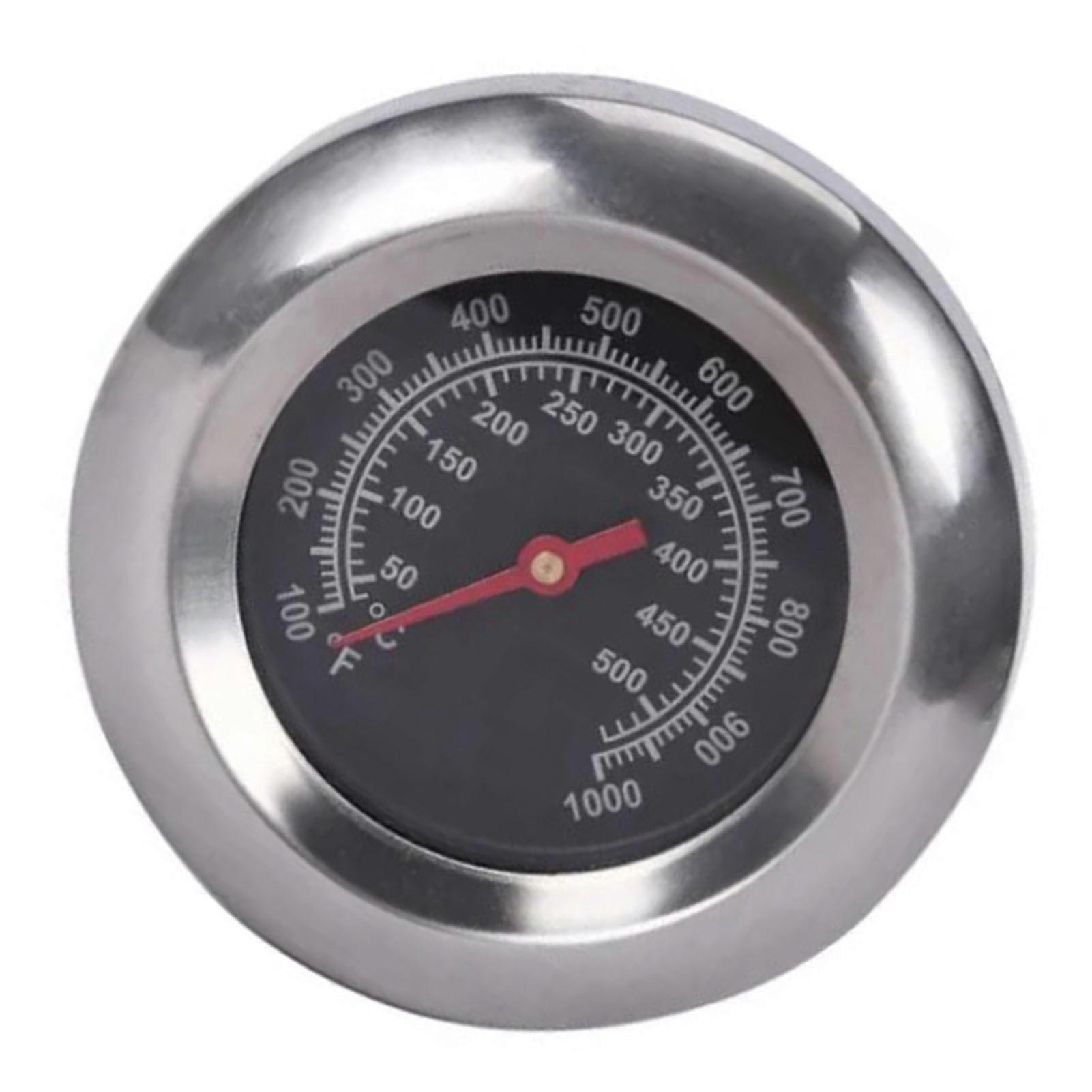 Grill Thermometer Alloy Steel High Accuracy M10 Thread Clear Scale Easy Assembly BBQ Thermometer for Kitchen Camping 