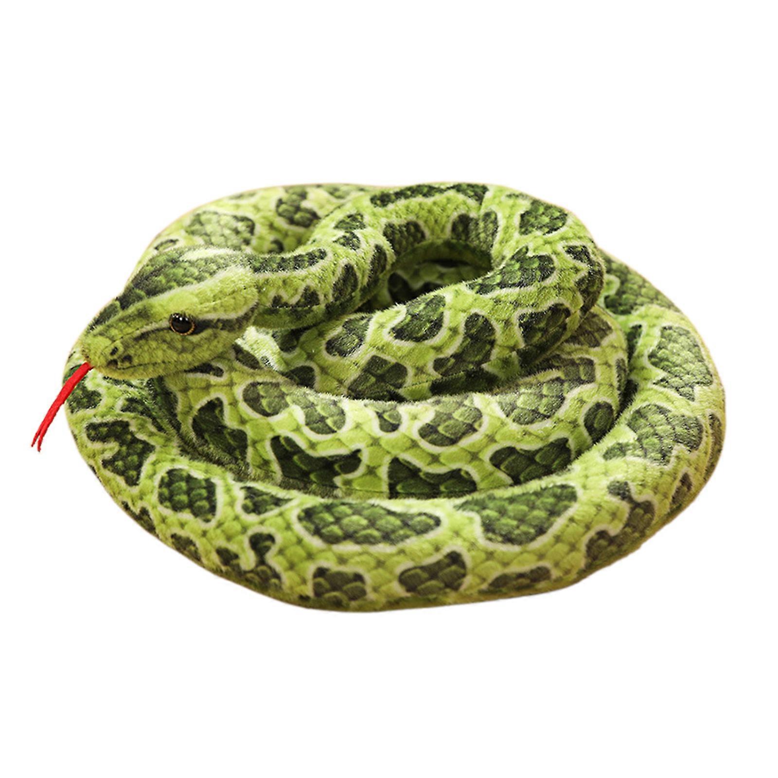 Stuffed Animal Snake Soft Multipurpose Flexible Plush Snake Toy 200cm Cyan