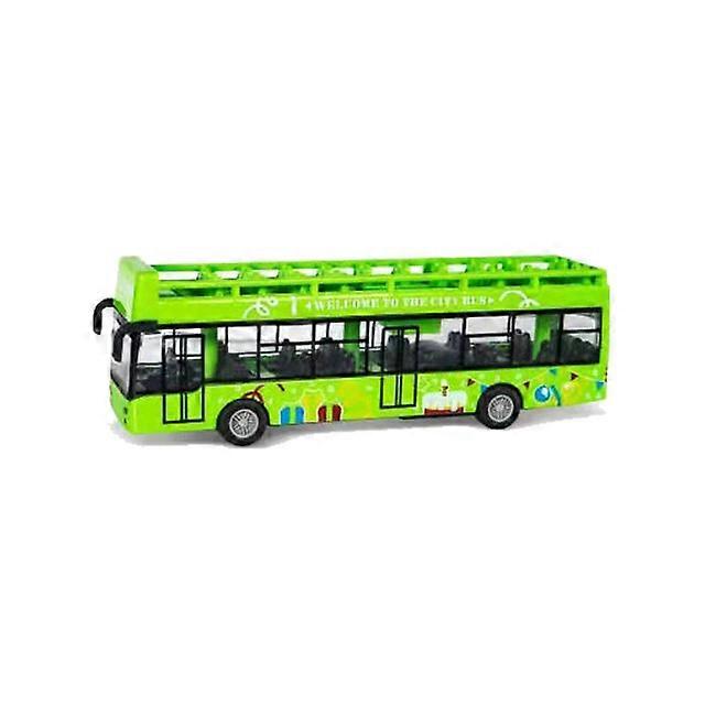 Alloy Car 15Cm Bus Model Diecast Double-Decker Pull Back Vehicle Children's Toy Car Bus Toy Car for Boys Girls Birthday Gifts