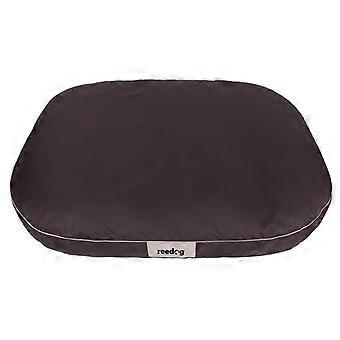 Round Brown dog bed