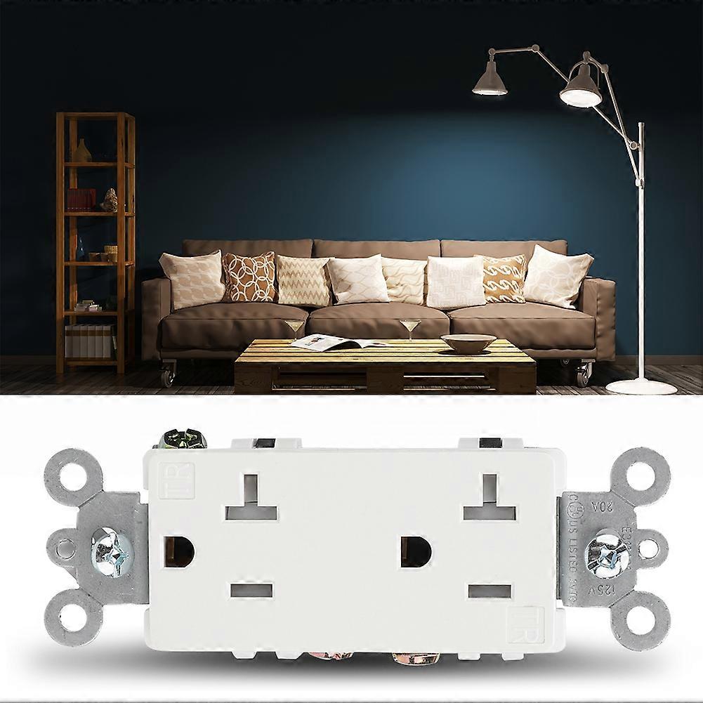 20A 125V Household High Quality Power Socket Panel Wall Panel Socket for Hotel Office Building