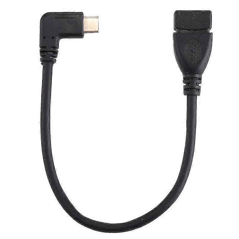 type-c male elbow design data charger cable total usb-c
