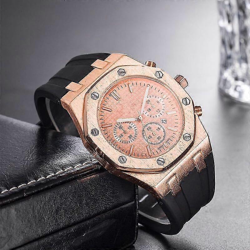 [på lager] Audemars Piguet Mode Real Gummikvarts Mænd \\\\'s Watch type A