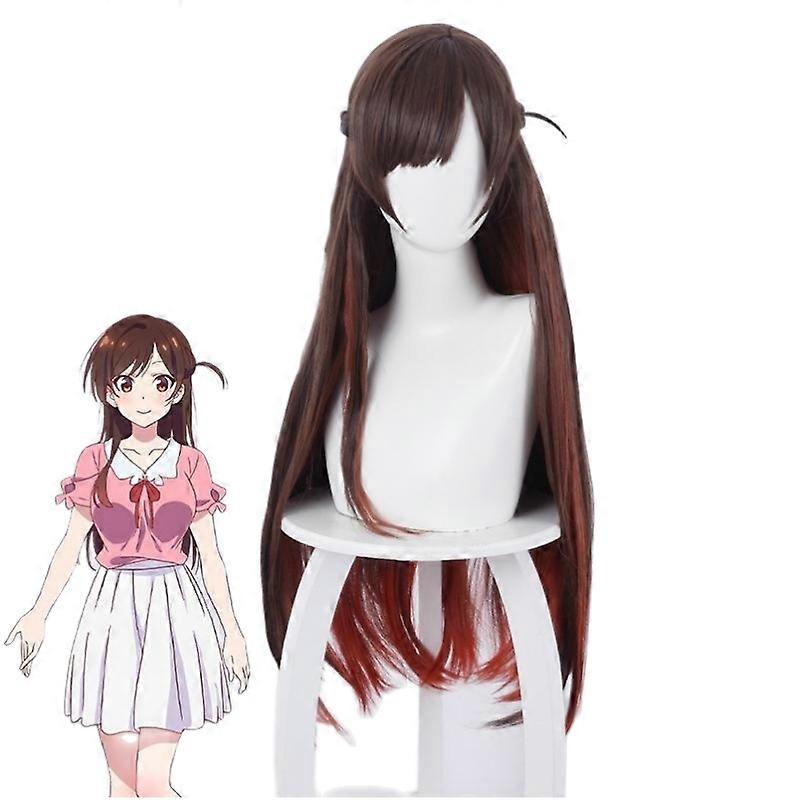 Anime Kanojo Okarishimasu Rent-a-φίλη Mizuhara Ichinose Chizuru Chizuru Cosplay Περούκα Κορυφαία φούστα Στολή Αποκριάτικες στολές