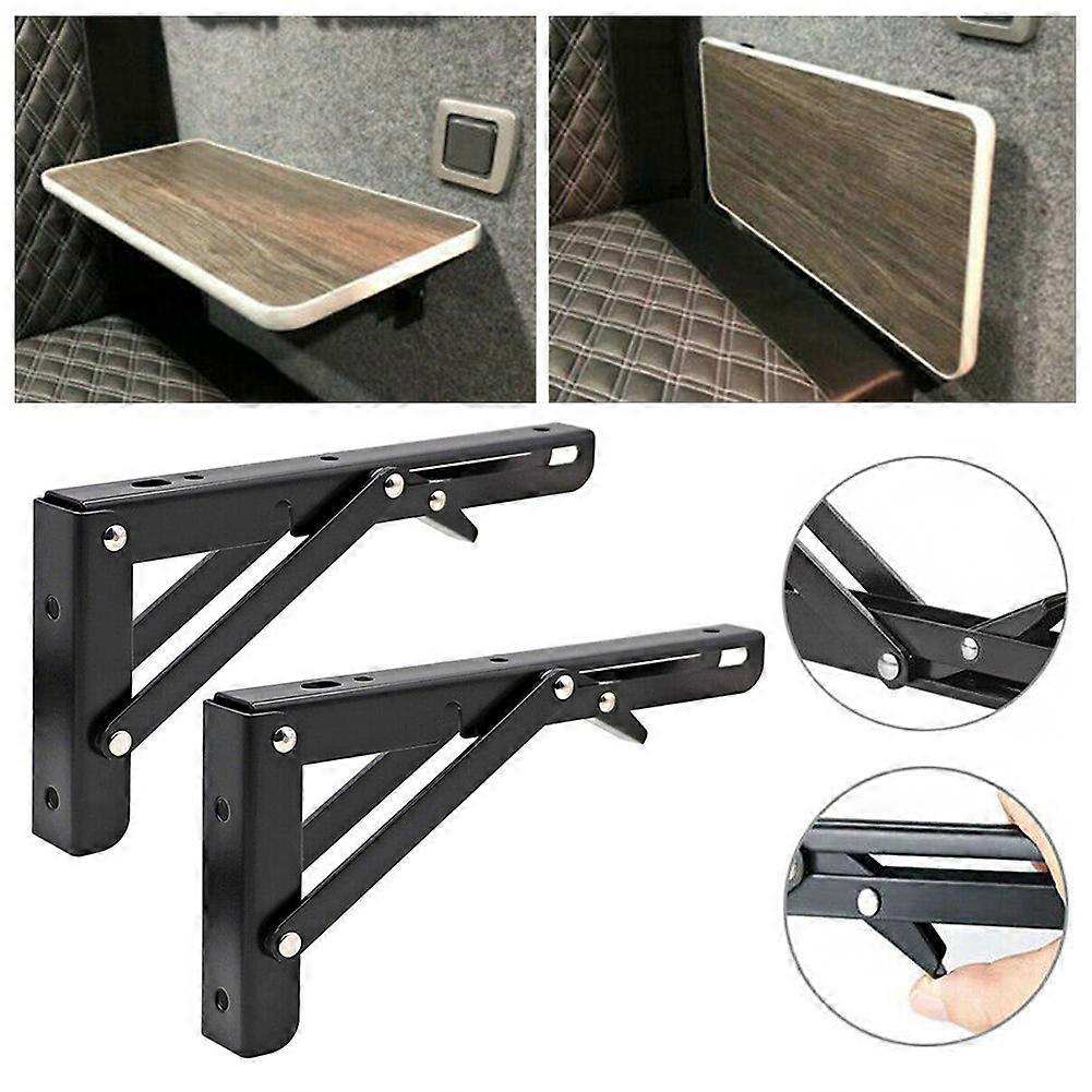 2PCS viimeistely matkailuauto taitettava kiinnike pöytähylly matkailuauto asuntovaunu matkailuauto matkailuauto matkailuauto ruoka-auto musta sisustustarvikkeet