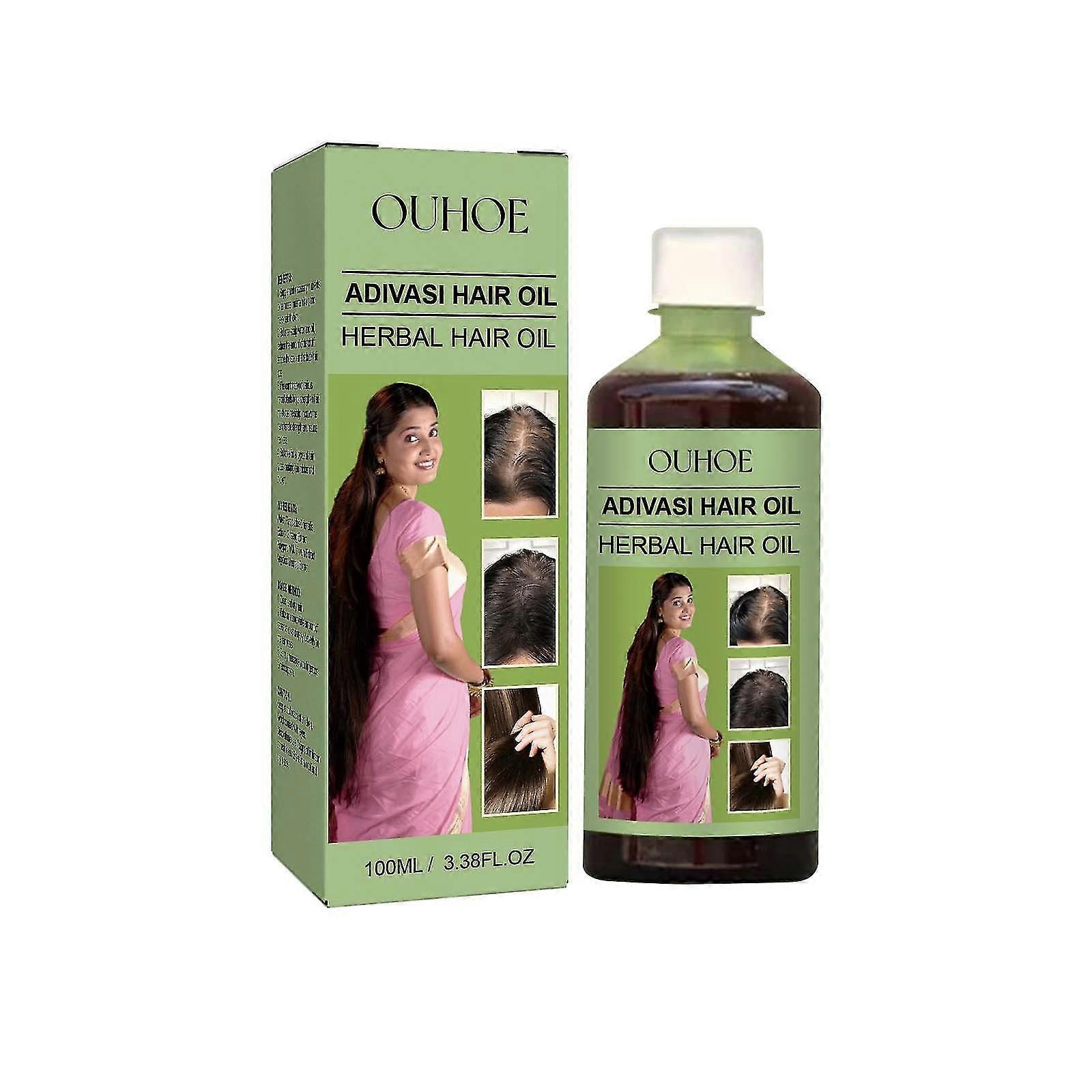 100ml Herbal Hair Oil Refreshing Non-greasy Essential Oil For Hair Growth Nourishes Scalp And Stimulates Hair Growth
