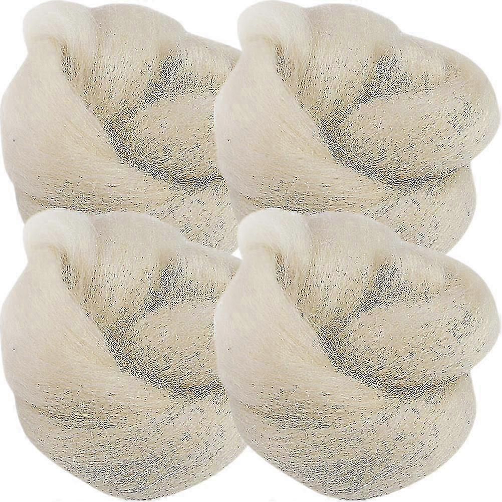 4Pcs Anti-wear Toe Separators Wool Toe Pads Supple Wool Toe Splitters Toe Corn Pads
