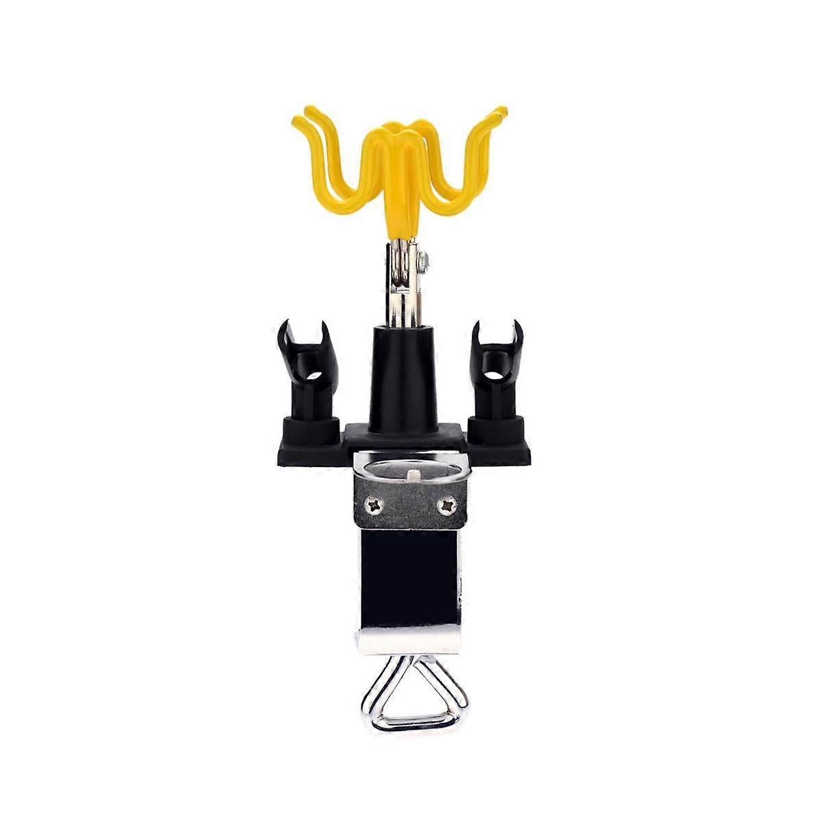 Airbrush Holder Clamp-on Stand Kit 4 Mount Airbrush Tabletop Bench Station for Airbrush Swivel Tilt