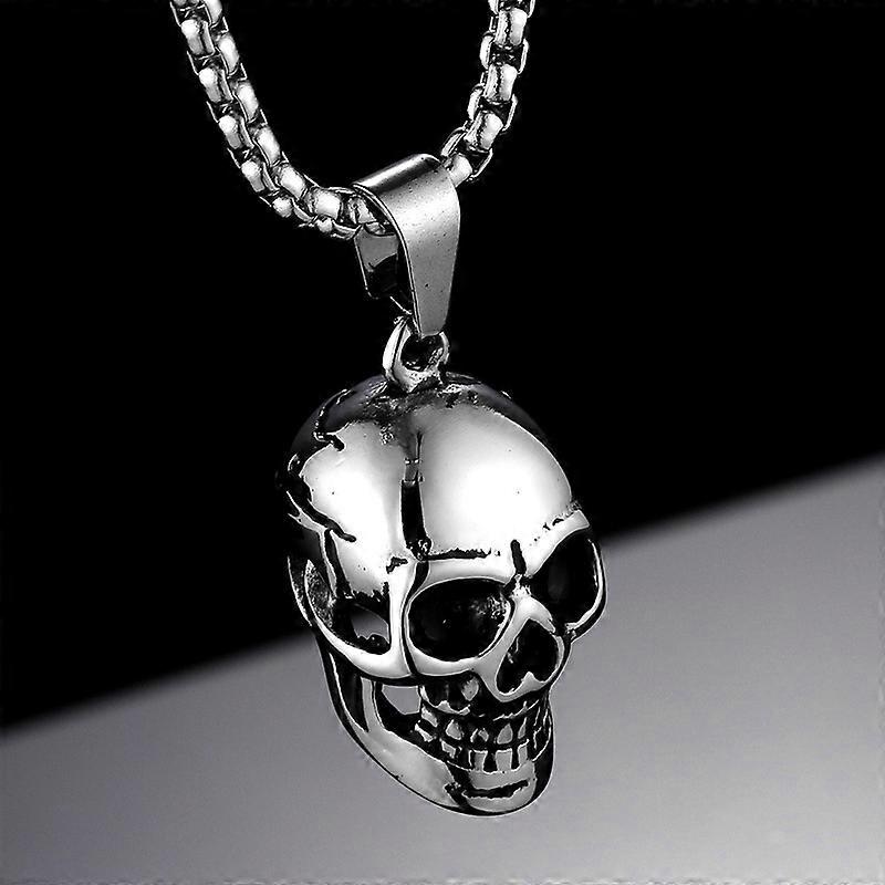 Pendentif collier en acier inoxydable Skull Men