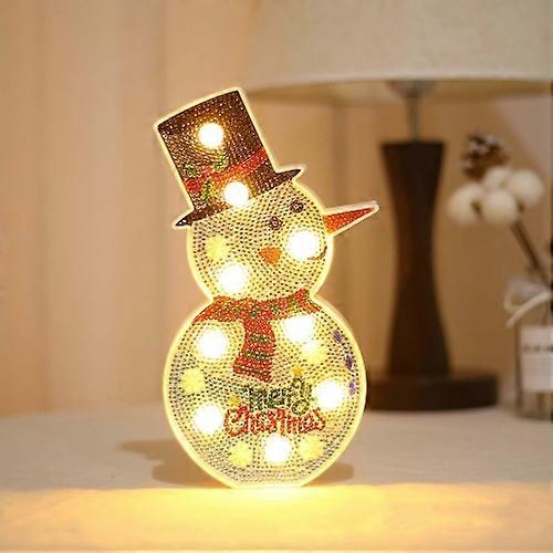 DIY Diamond Painting LED Night Light Sticking Diamond Christmas Decoration  Table Lamp
