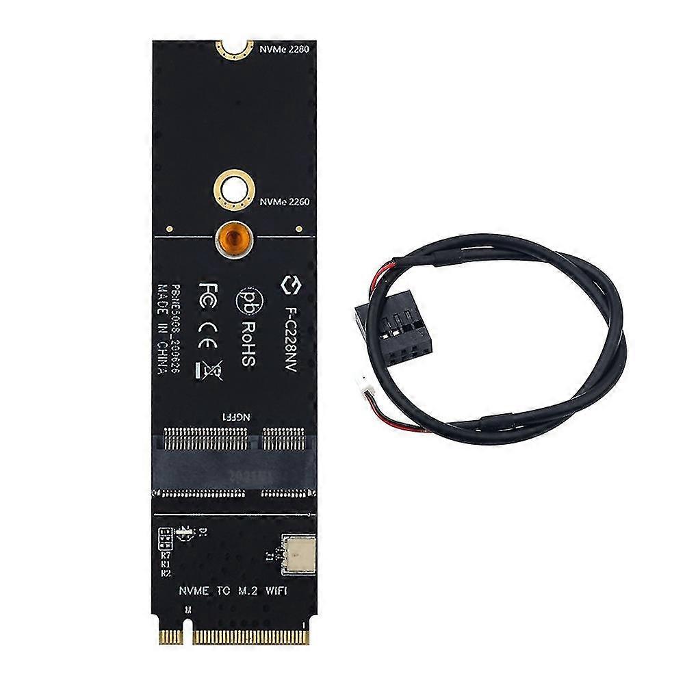 NGFF M.2 +E Key Slot pentru M.2M Key PCIe PCI- WiFi Card Adapter NVMe Wireless LAN Card Adapter