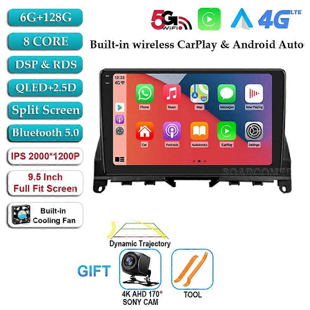 Android 13 Car Multimedia Player For Benz C-Class 3 W204 S204 2006 - 2011 Radio Navigation Stereo Wireless Carplay Autoradio GPS