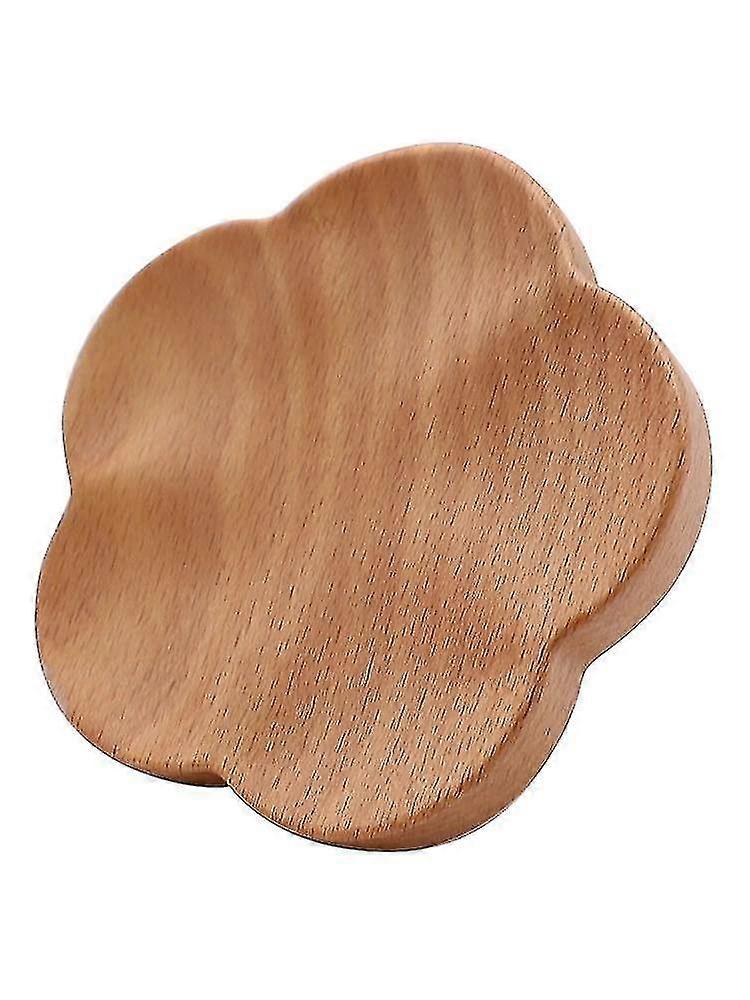 Keychains 1pc wooden wall hook creative plum shape wall decoration coat hook household solid wood coat hook