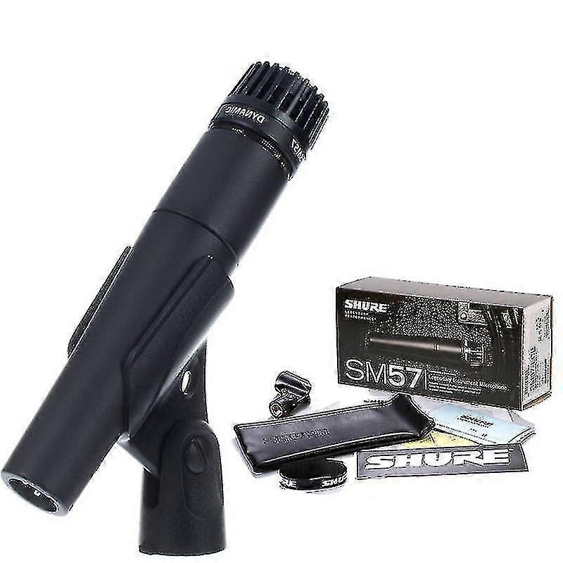 Til Shure Sm57 Legendarisk dynamisk mikrofon Professionel kablet håndholdt kardioid karaokemikrofon til scenestudieoptagelsesgave