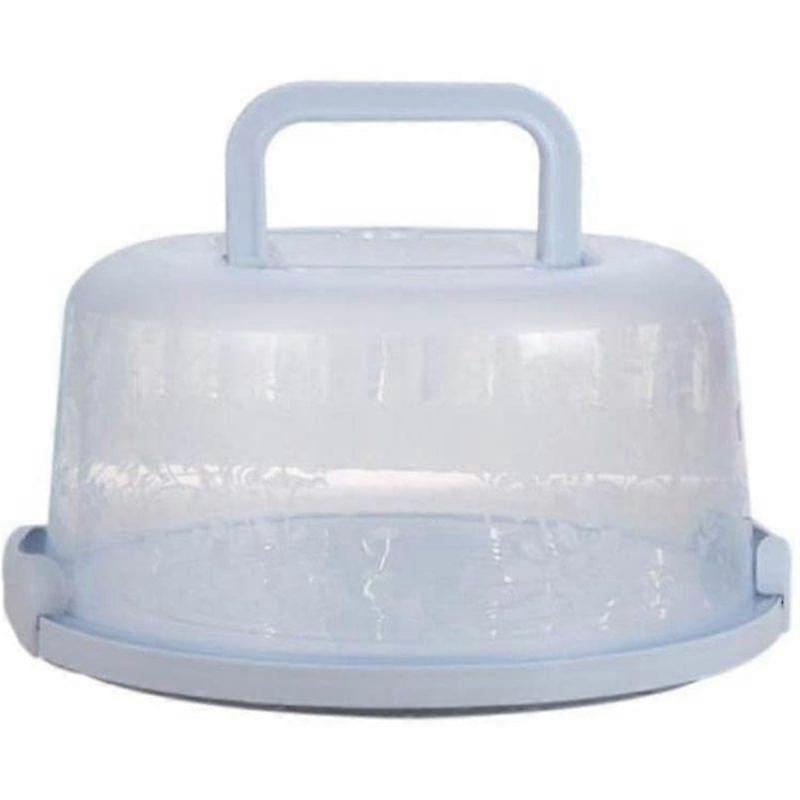 Plastic Round Cake Box Carrier Handle Pastry Storage Holder