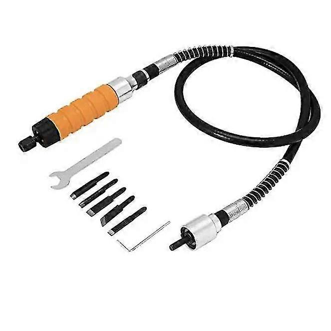 Electric Wood Carving Chisel With 5 Carving Knives 2 Wrench 1 Soft Tube Set Wood Engraving Carving Toolcarving Knife Tool Soft Handle Chisel Carving C